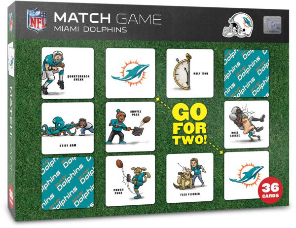 You The Fan Miami Dolphins Memory Match Game