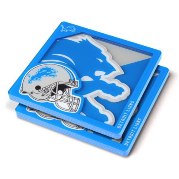 You the Fan Detroit Lions Logo Series Coaster Set