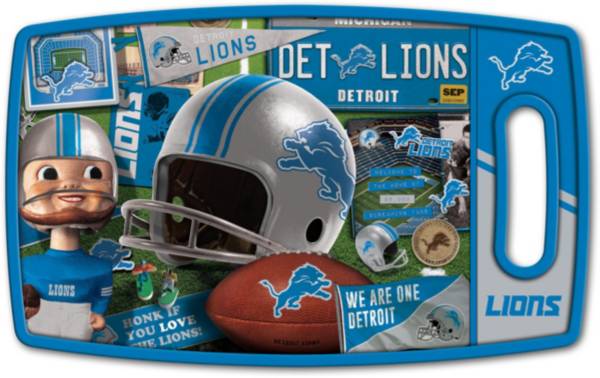 You The Fan Detroit Lions Retro Cutting Board