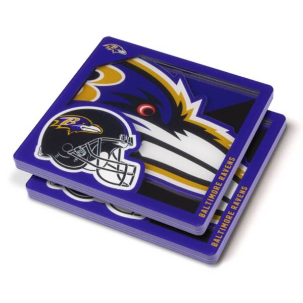 You the Fan Baltimore Ravens Logo Series Coaster Set