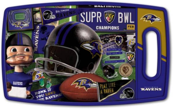 You The Fan Baltimore Ravens Retro Cutting Board