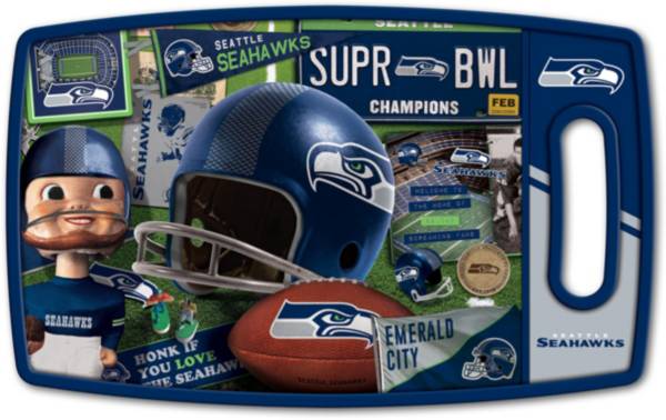 You The Fan Seattle Seahawks Retro Cutting Board