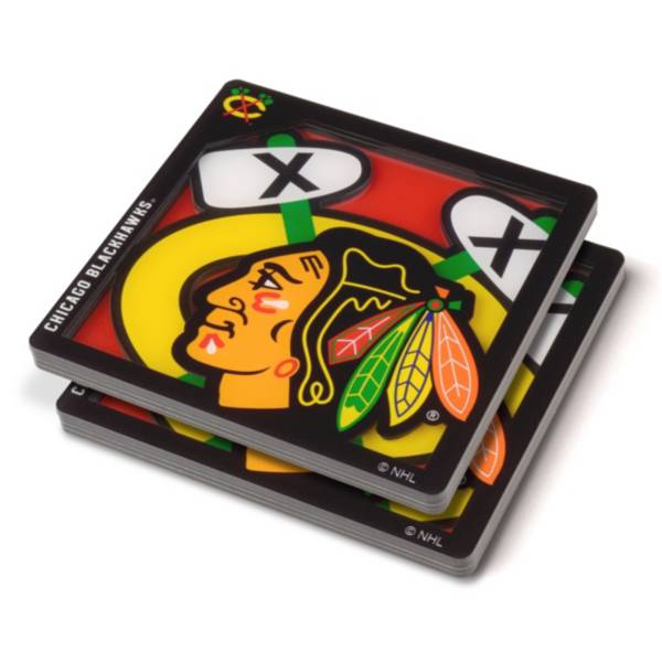 You the Fan Chicago Blackhawks Logo Series Coaster Set