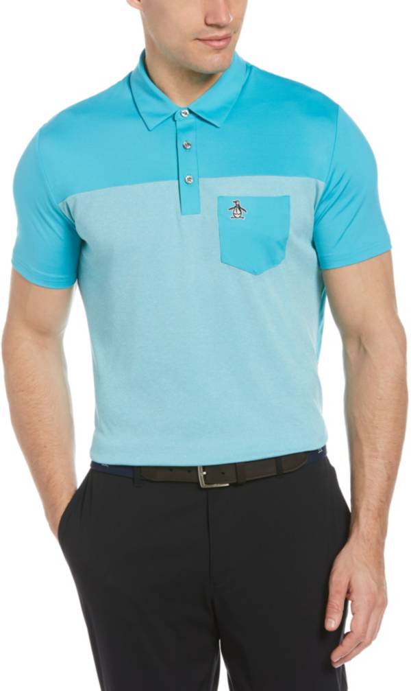 Original Penguin Men's Color Block Short Sleeve Golf Polo