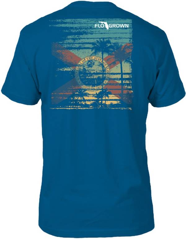 FloGrown Men's Grunge Beach Short Sleeve T-Shirt
