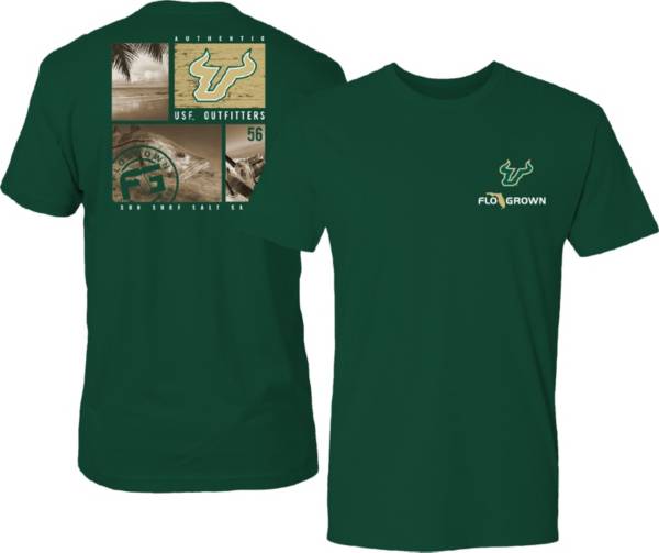 FloGrown Men's South Florida Bulls Green Multiplane Snook T-Shirt product image
