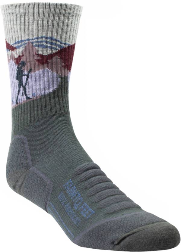 Farm to Feet Blue Ridge Light Targeted Cushion 3/4 Crew Trail Socks