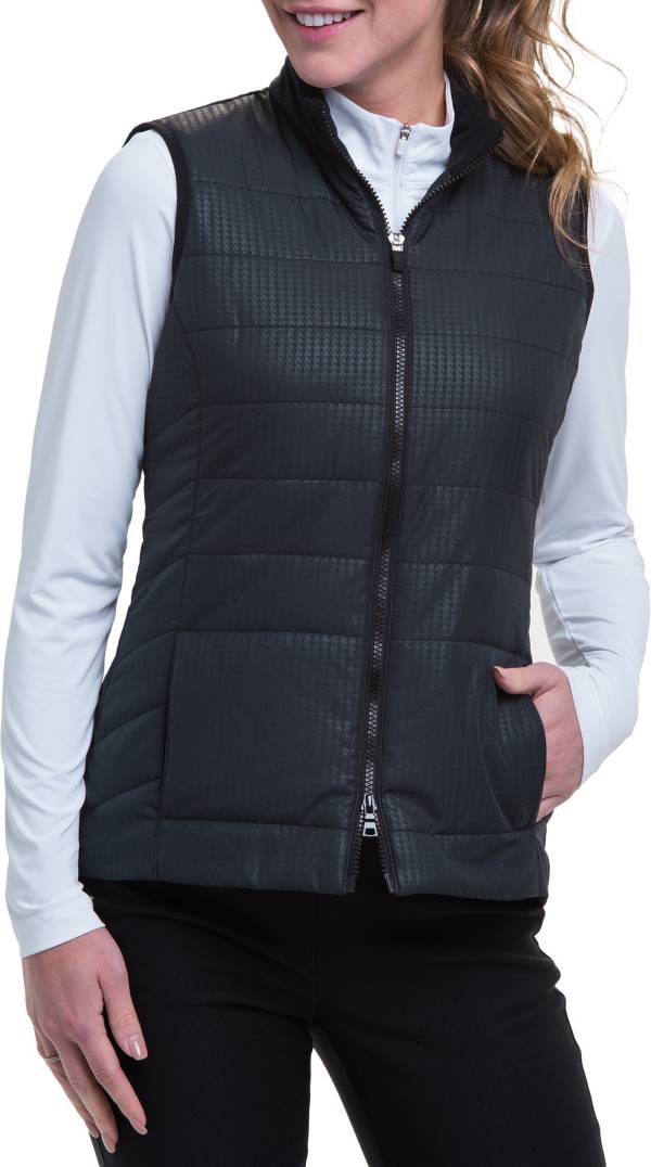 EP Pro Women's Houndstooth Quilted Golf Vest