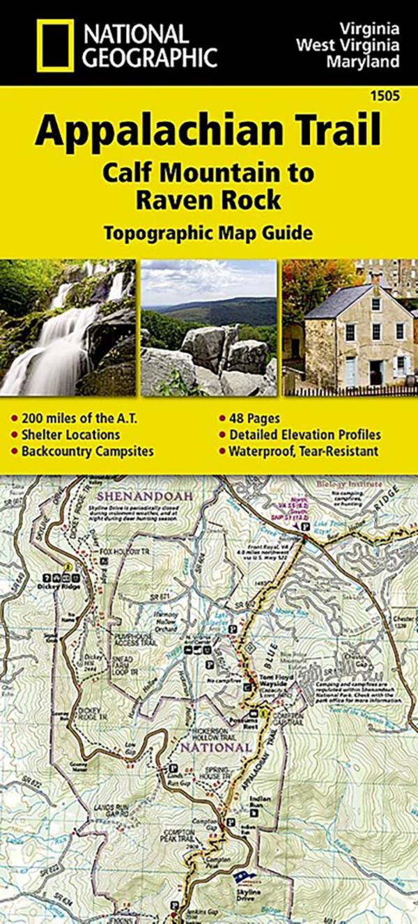National Geographic Appalachian Trail: Calf Mountain to Raven Rock Map [Virginia, West Virginia, Maryland] product image