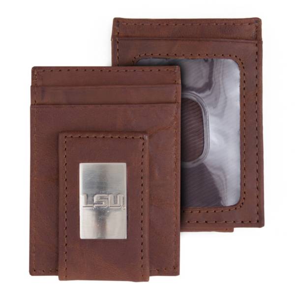 Eagles Wings LSU Tigers Front Pocket Wallet