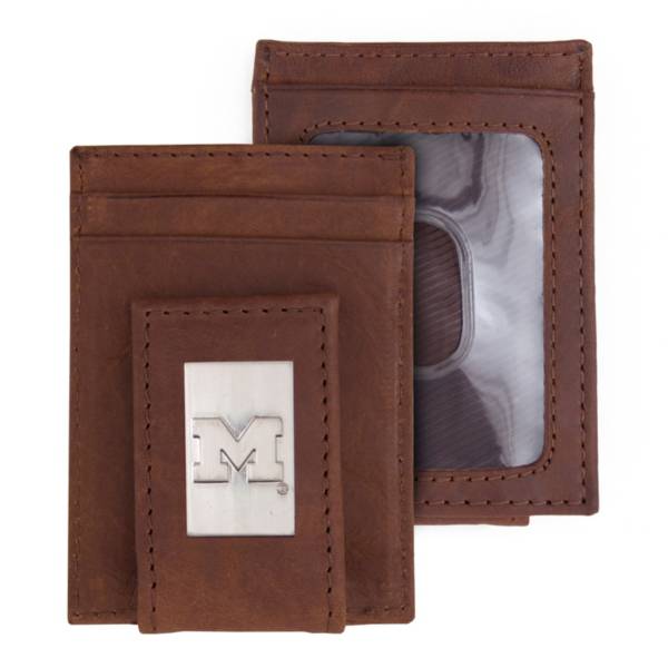 Eagles Wings Michigan Wolverines Front Pocket Wallet