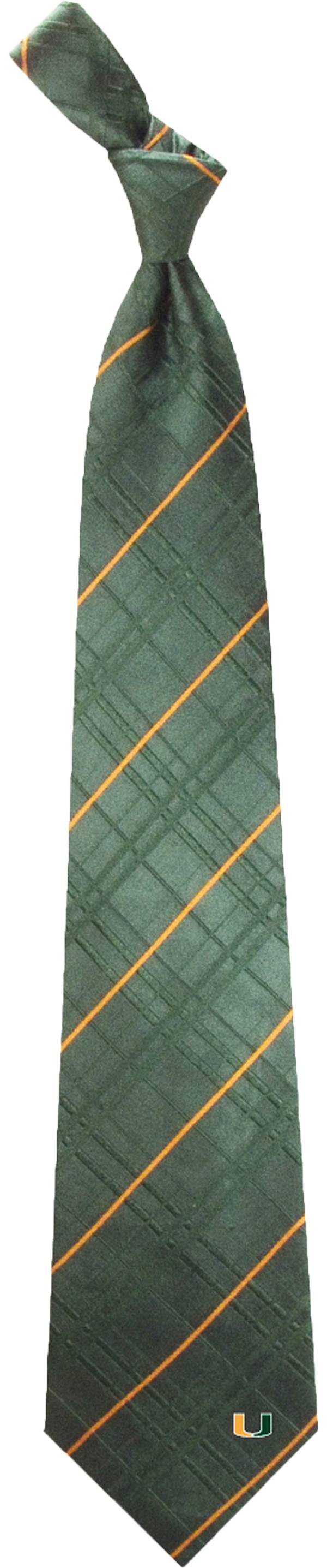 Eagles Wings Miami Hurricanes Woven Oxford Necktie