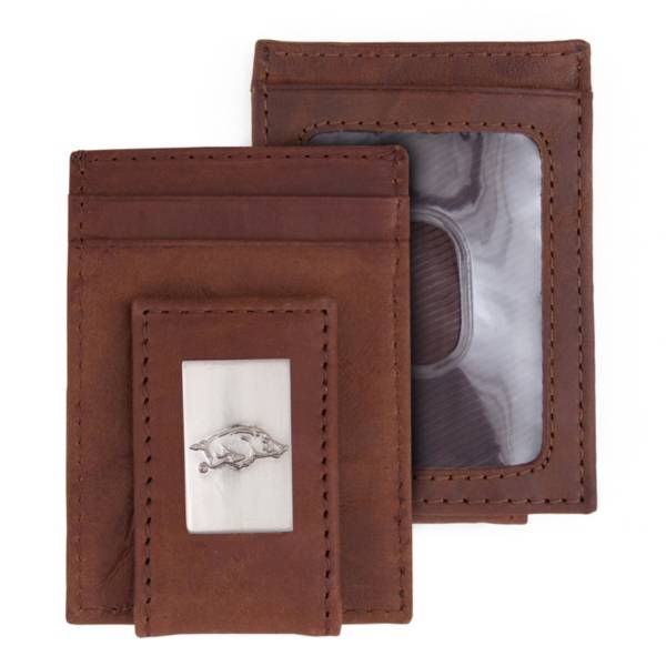 Eagles Wings Arkansas Razorbacks Front Pocket Wallet