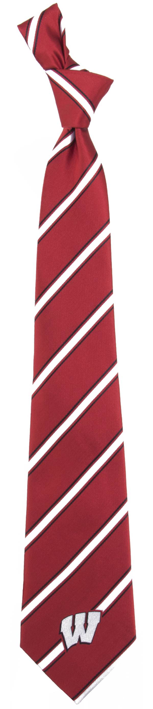 Eagles Wings Wisconsin Badgers Woven Poly 1 Necktie