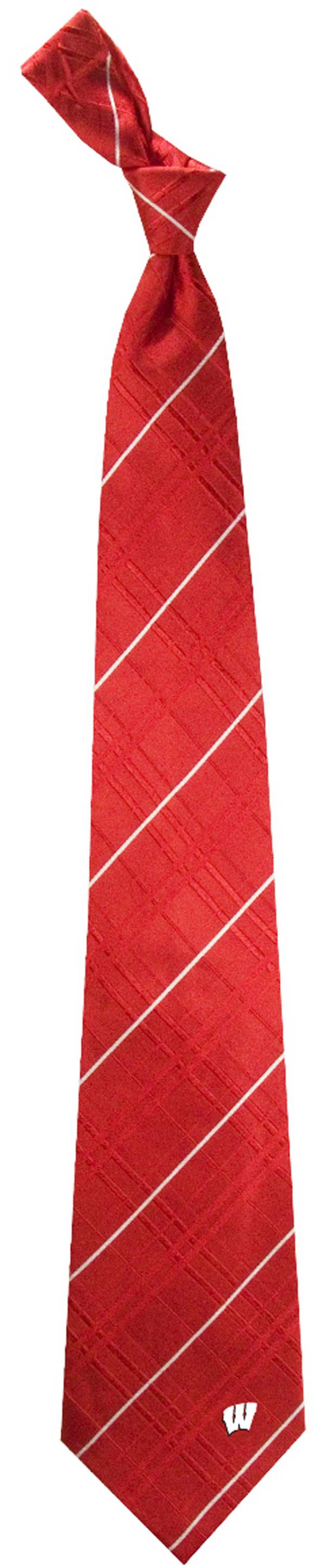 Eagles Wings Wisconsin Badgers Woven Oxford Necktie