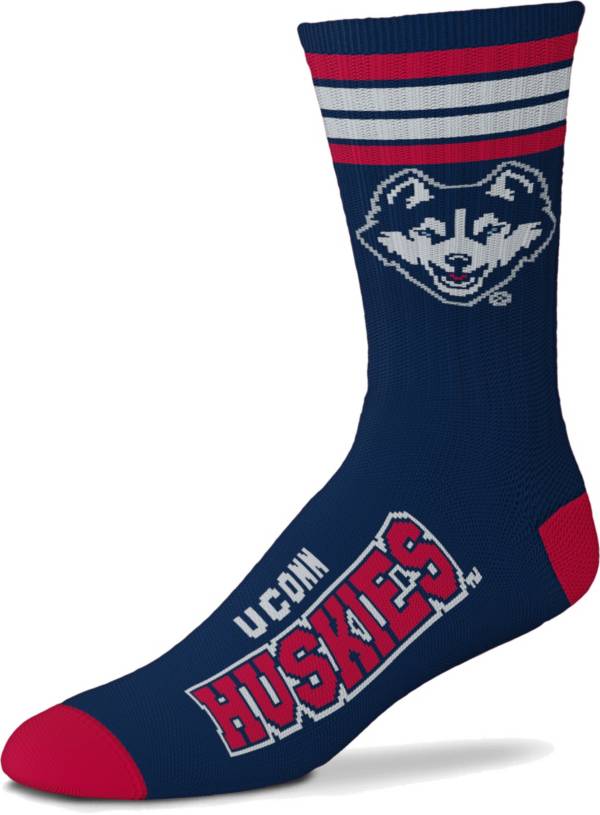 For Bare Feet UConn Huskies 4-Stripe Deuce Socks product image