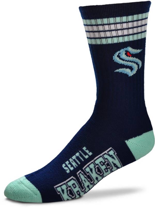 For Bare Feet Seattle Kraken 4-Stripe Deuce Socks