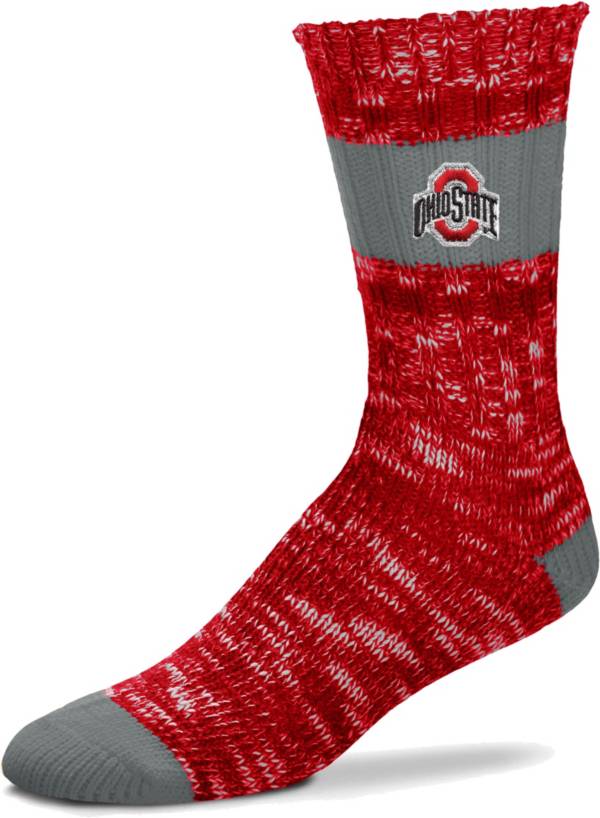 For Bare Feet Ohio State Buckeyes Alpine Crew Socks