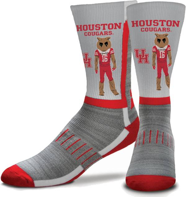 For Bare Feet Houston Cougars Mascot Crew Socks