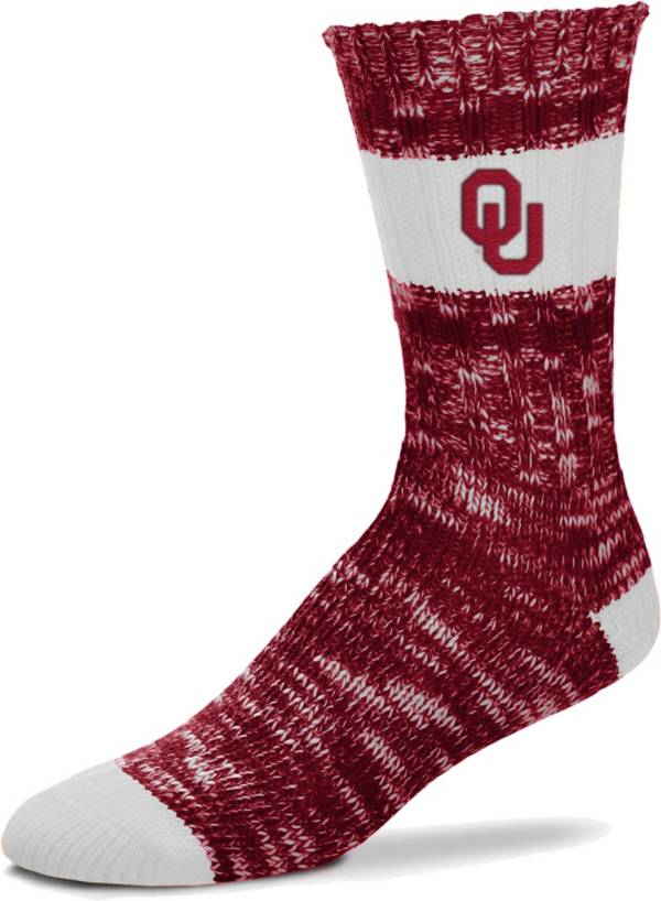 For Bare Feet Oklahoma Sooners Alpine Crew Socks