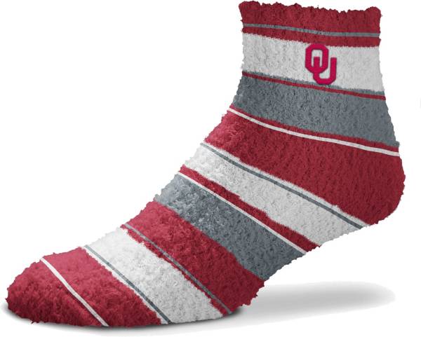 For Bare Feet Oklahoma Sooners Stripe Cozy Socks