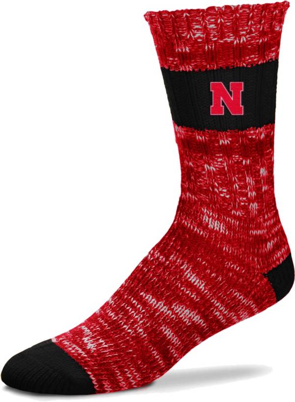 For Bare Feet Nebraska Cornhuskers Alpine Crew Socks