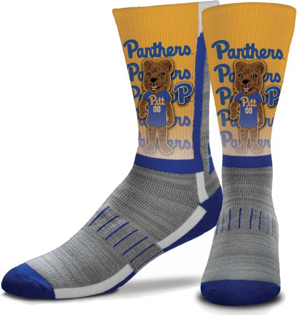 For Bare Feet Pitt Panthers Mascot Crew Socks
