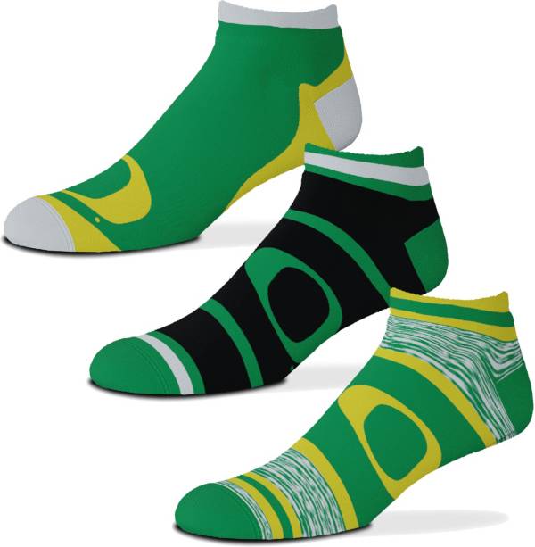 For Bare Feet Oregon Ducks 3 Pack Socks