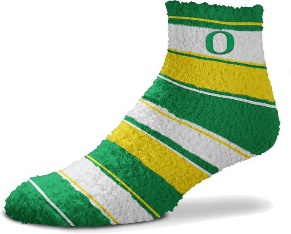 For Bare Feet Oregon Ducks Stripe Cozy Socks