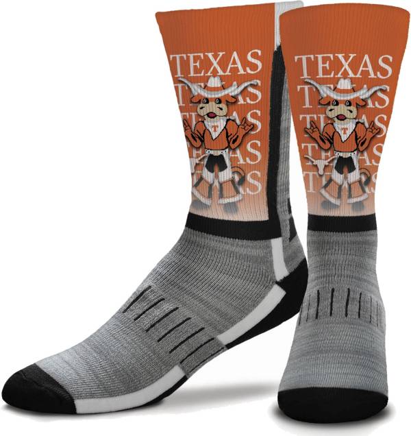 For Bare Feet Texas Longhorns Mascot Crew Socks