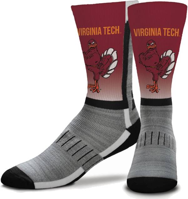 For Bare Feet Virginia Tech Hokies Mascot Crew Socks