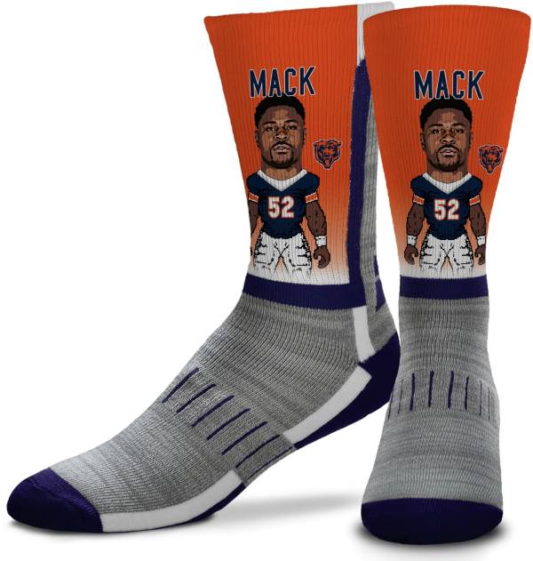 For Bare Feet Chicago Bears Khalil Mack Player Socks