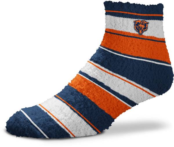 Navy, For Bare Feet Chicago Bears Youth Stripe Deuce Sock 