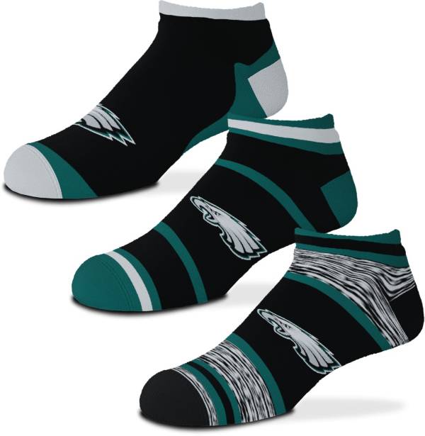For Bare Feet Philadelphia Eagles 3-Pack Socks