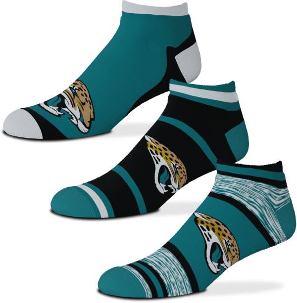 For Bare Feet Jacksonville Jaguars 3-Pack Socks