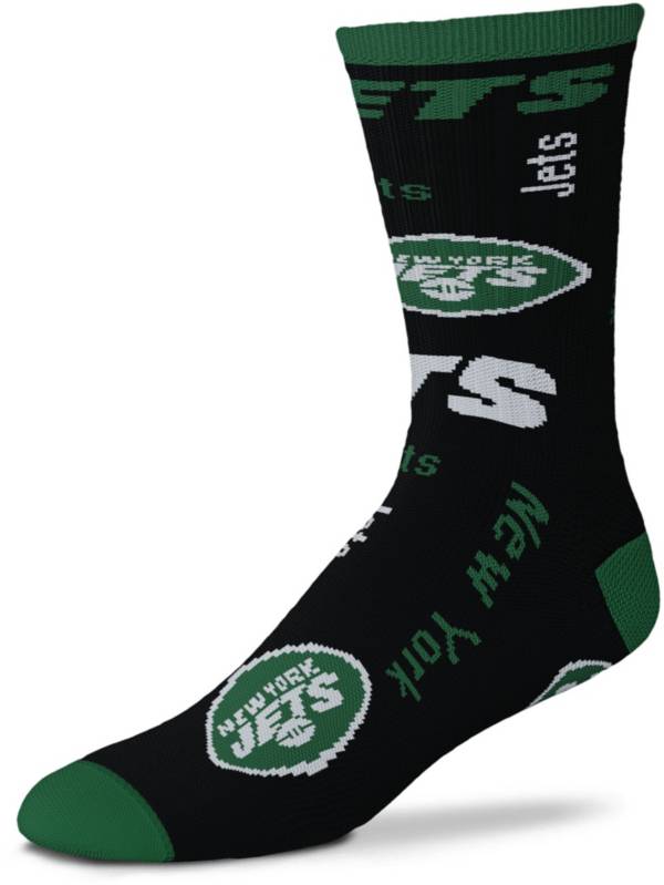 For Bare Feet New York Jets Stripe Cozy Socks