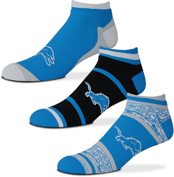 For Bare Feet Detroit Lions 3-Pack Socks