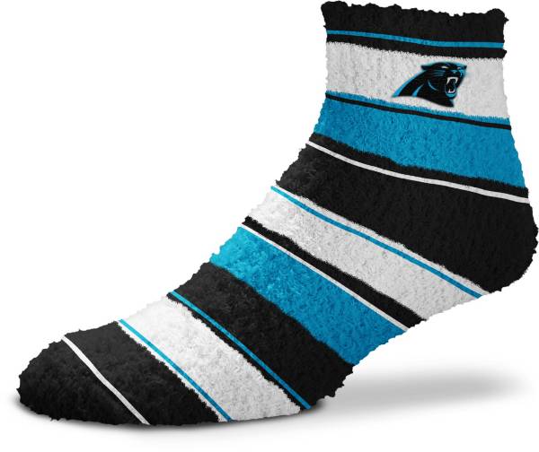 For Bare Feet Carolina Panthers Stripe Cozy Socks