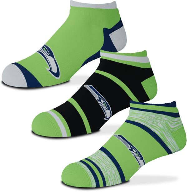 For Bare Feet Seattle Seahawks 3-Pack Socks