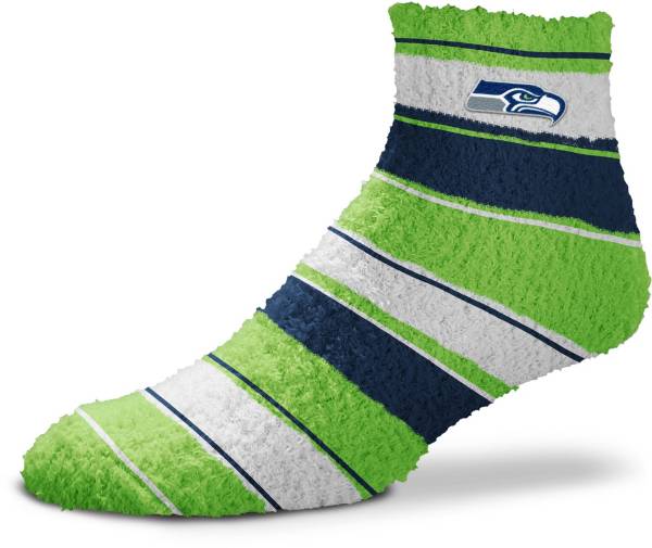 For Bare Feet Seattle Seahawks Stripe Cozy Socks