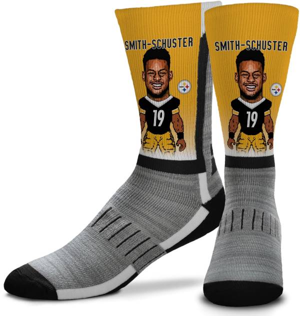 For Bare Feet Pittsburgh Steelers JuJu Smith-Schuster Player Socks