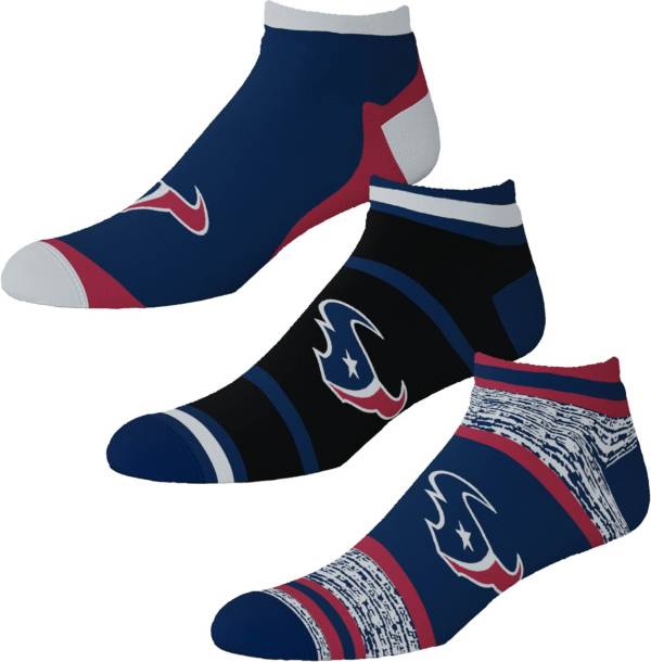For Bare Feet Houston Texans 3-Pack Socks