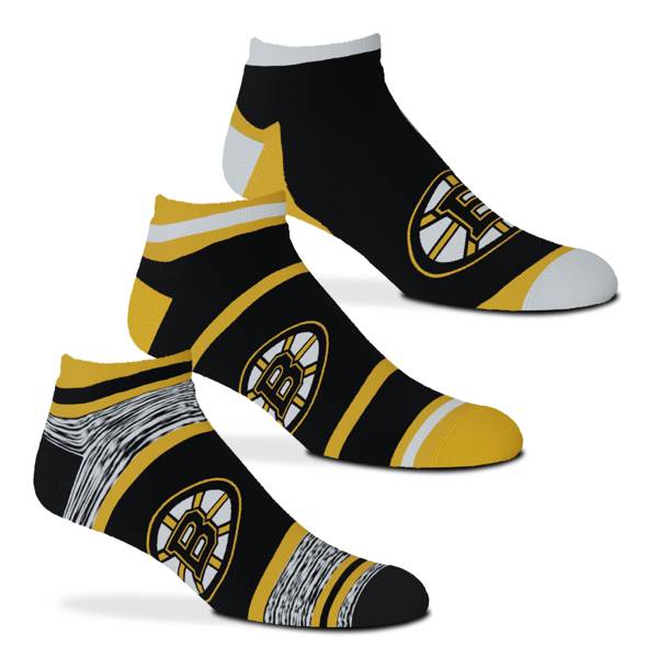 For Bare Feet Boston Bruins 3-Pack Socks