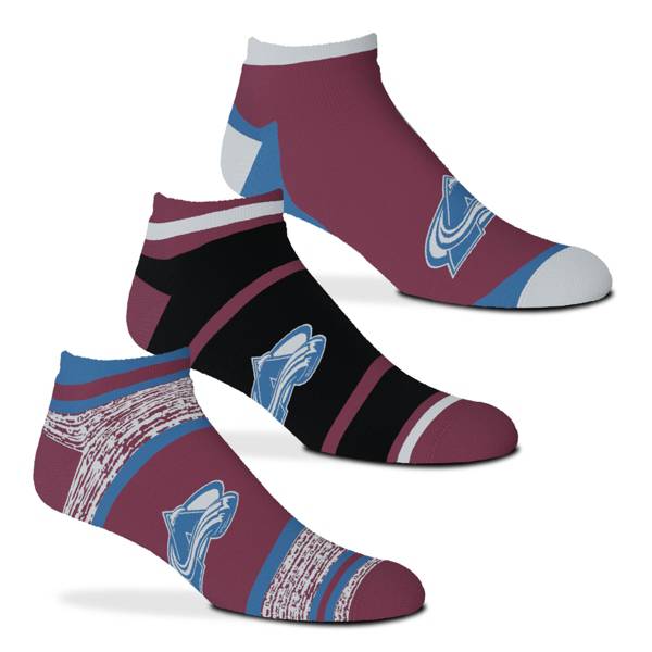 For Bare Feet Colorado Avalanche 3-Pack Socks