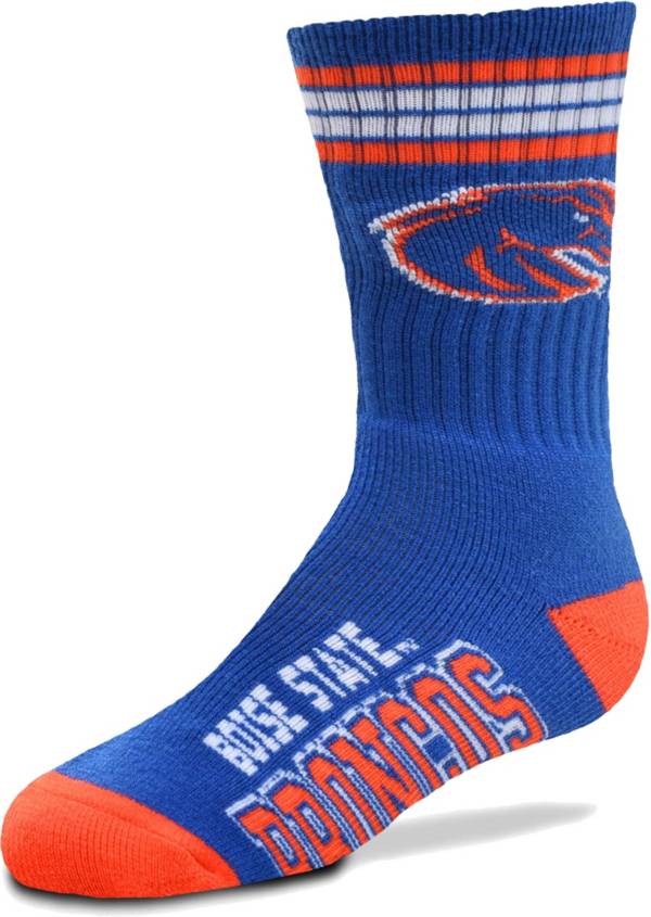 For Bare Feet Youth Boise State Broncos 4-Stripe Deuce Socks