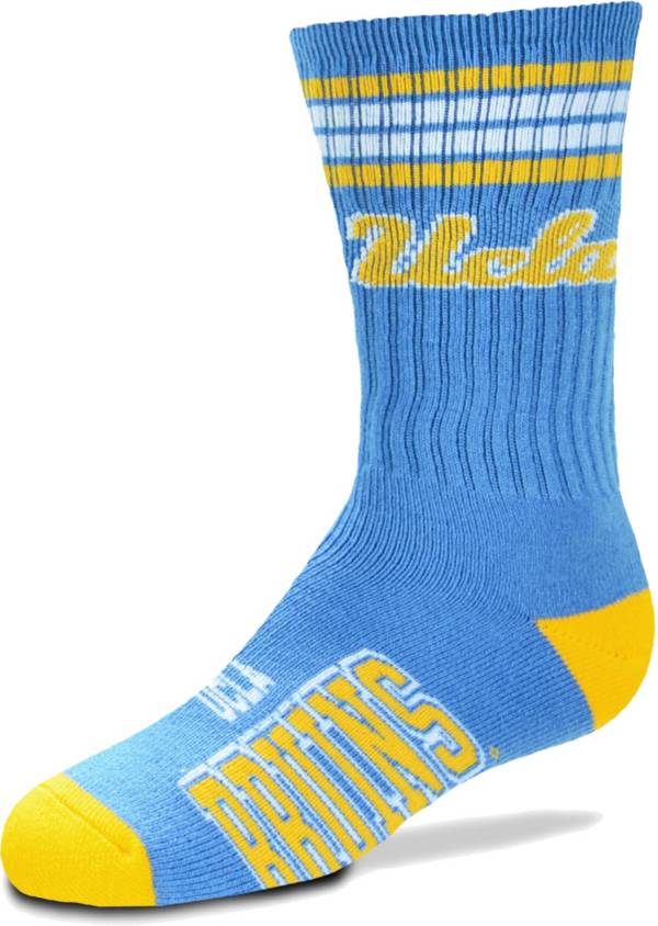 Socks For Bare Feet NCAA 4 Stripe Deuce Crew Youth Boys/Girls 