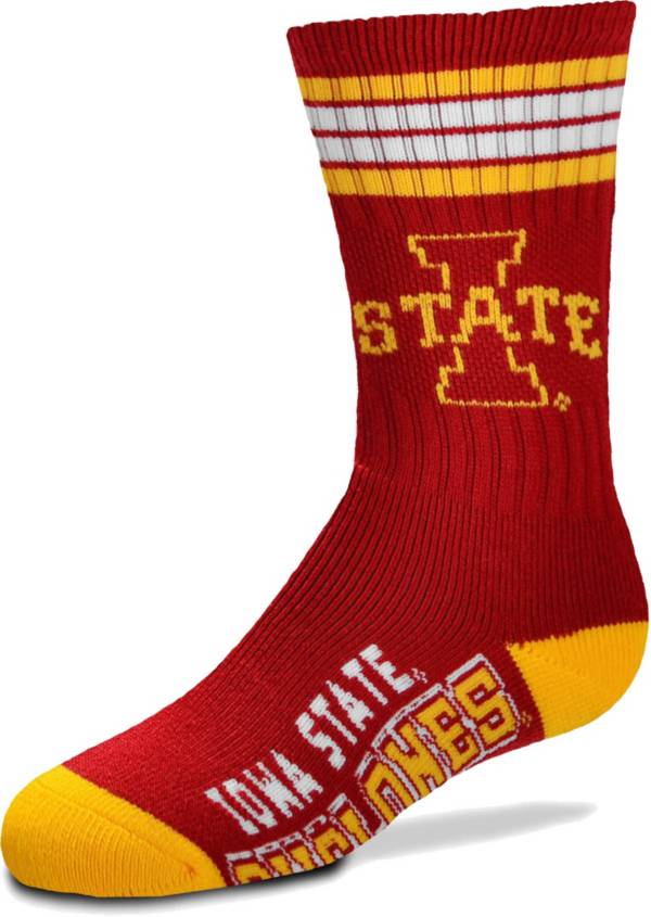 For Bare Feet Youth Iowa State Cyclones 4-Stripe Deuce Socks product image