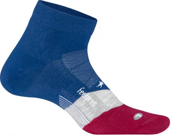 Feetures Men's Golf Max USA Low Cut Golf Socks 1 Pack