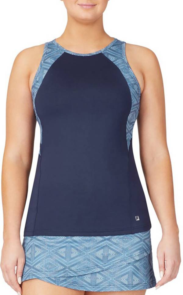 FILA Women's Essential Full Coverage Tennis Tank Top