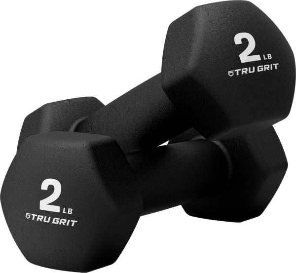 Tru Grit Hexagonal Neoprene Dipped Dumbells - Pair